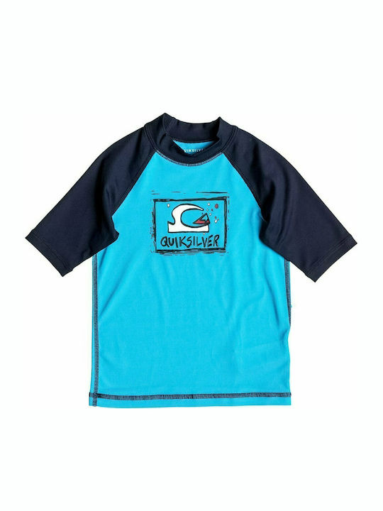 Quiksilver Kinder Badeanzug UV-Schutz (UV) Shirt Hellblau