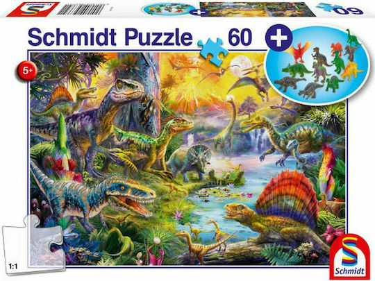 Kids Puzzle Dinosaurs for 5++ Years 60pcs Schmidt Spiele