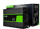 Green Cell Pure Sine Car Inverter Pure Sinewave 3000W to Converter 24V DC in 230V AC with 1xUSB