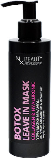 NX Beauty Professional Botox Collagen Hyaluronic Μάσκα Μαλλιών για Επανόρθωση με Υαλουρονικό Οξύ 200ml