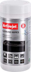 Active Jet Αξεσουάρ Καθαρισμού Γραφείου Cleaning Office Equipment Wipes 100τμχ