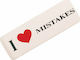 Factis Γόμα για Μολύβι I Love Mistakes Λευκή