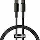 Baseus Tungsten Braided USB 2.0 Cable USB-C male - USB-C male 100W Black 2m (CATWJ-A01)