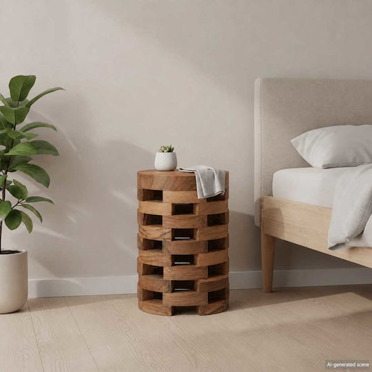 Nachttisch Teak 30x30x45cm