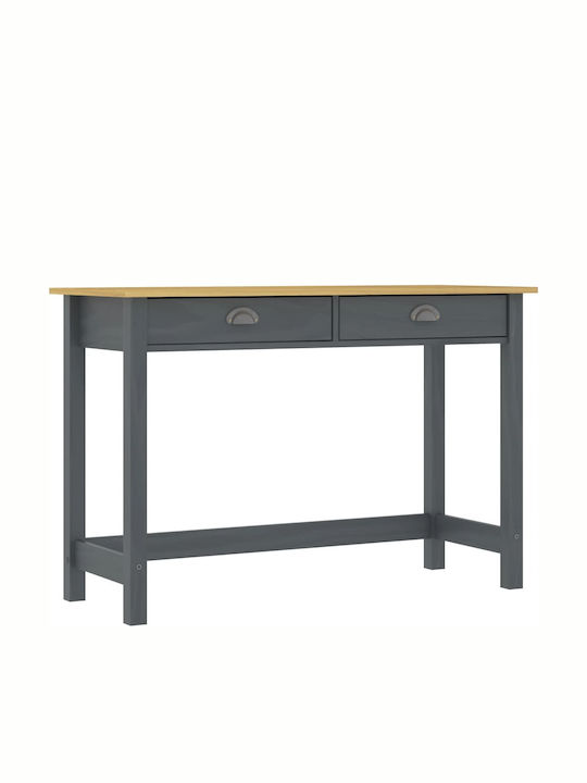 Solid Wood Console Table Γκρι L110xW45xH74cm