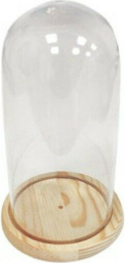 Faitakis Pack Room Decorative Bell Made of Glass 8.5x8.5cm
