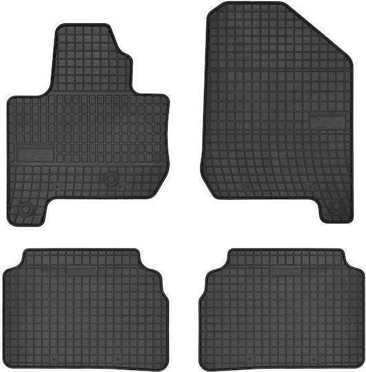 Frogum Set of Front and Rear Mats 4pcs for Kia Soul 2014-2019 Black