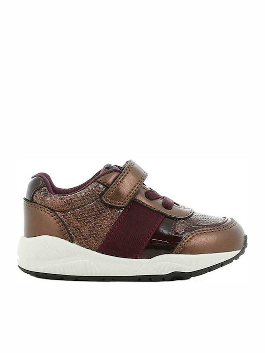 Sprox Încălțăminte Sport pentru Copii talpa joasa Sneakers Bronze Anatomic Burgundy