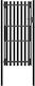 vidaXL Πόρτα Περίφραξης Κήπου Ατσάλινη 1x2.5m Μεταλλική Πόρτα Φράχτη σε Γκρι Χρώμα 2.5x1m