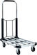 vidaXL Transport Trolley Silver Retrieved from Foldable for Weight Load up to 150kg Silver