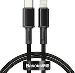 Baseus High Density Împletit USB-C la Cablu Lightning 20W Negru 2m (CATLGD-A01)
