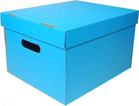 Next Χάρτινο Κουτί Αρχειοθέτησης με Καπάκι Colors 30x25x19εκ. Γαλάζιο