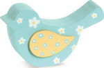 Christening Favor with Decoration Little bird made of Wood