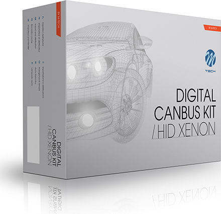M-Tech Xenon Set de Iluminare Slim Ballast H4 Can bus 12V 6000K Alb rece