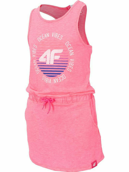 Kinderkleid Ärmellos Rosa