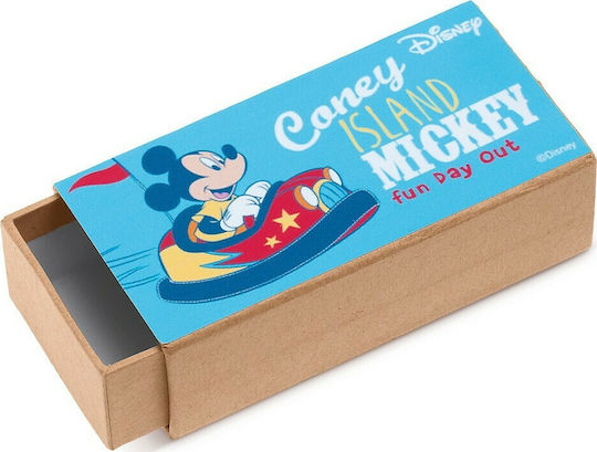 Taufgeschenk mit Schachtel Streichholzschachtel Mickey Mouse aus Holz 48cm