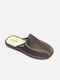 Tiglio Men's Leather Slippers Brown