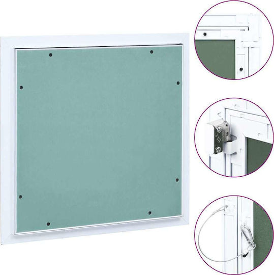 vidaXL Ceiling Trap Door Drywall Επίσκεψης Αλουμινίου 300x300mm 145098