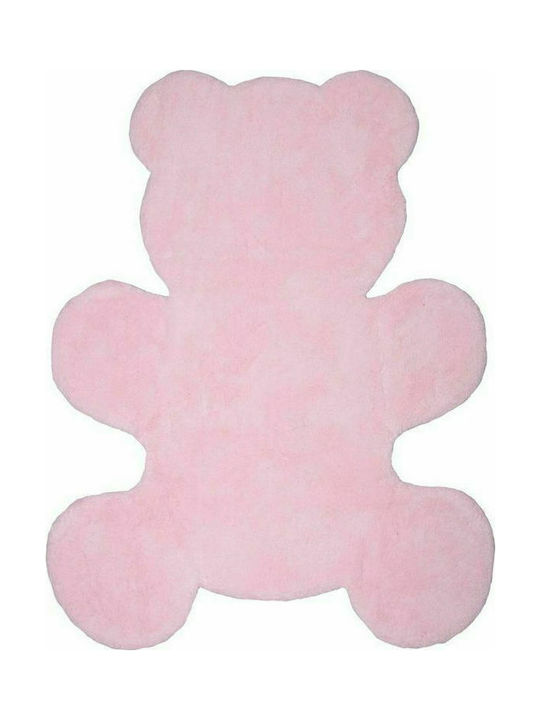 Nattiot Little Teddy Kinder Teppich Rosa 80x100cm