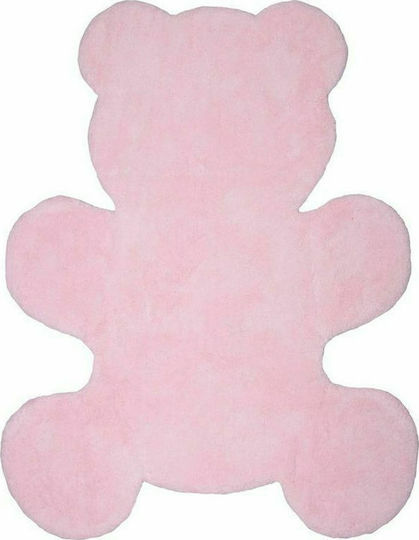 Nattiot Little Teddy Kids Rug Cotton Roz 80x100cm