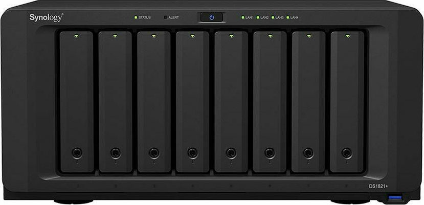 Synology DiskStation DS1821+ NAS Tower με 8 θέσεις για HDD/M.2/SSD και 4 θύρες Ethernet
