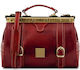 Tuscany Leather Mona Lisa Medical Leather Bag Red