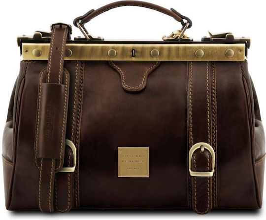Tuscany Leather Mona Lisa Medical Leather Bag Brown
