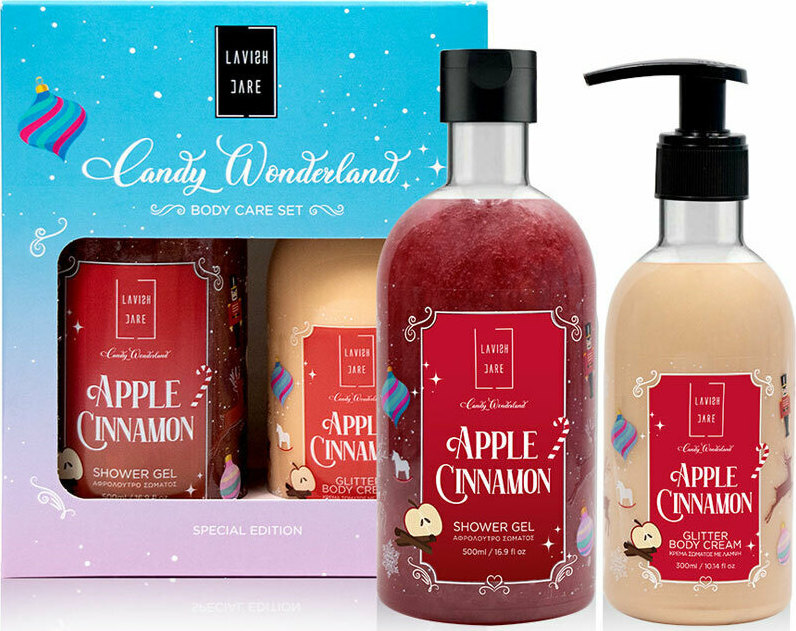 Lavish Care Candy Wonderland Apple Cinnamon Shower Gel 500ml & Glitter