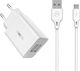 WK Charger with 2 USB-A Ports and Cable micro USB Whites (WP-U56)