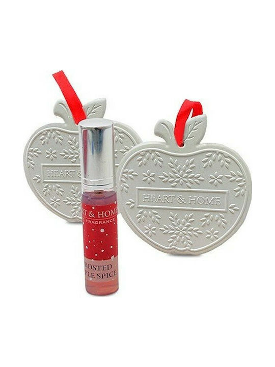 Hängendes Kugel Ornament Ornament Keramisch Weiß Set 2Stück