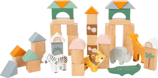 Small Foot Wooden Building Blocks Set in Bucket for 1+ Years 50 Pieces
