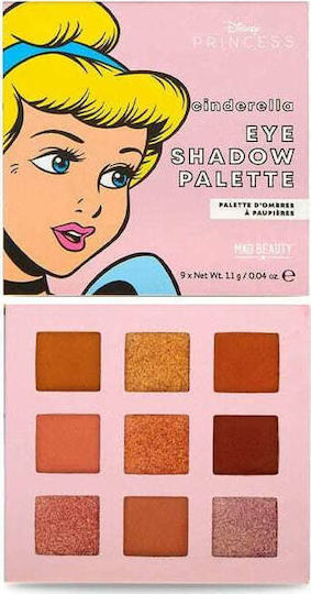 Mad Beauty Disney Mini Палитра с Сенки за Очи в Пресована Пудра 1.1гр