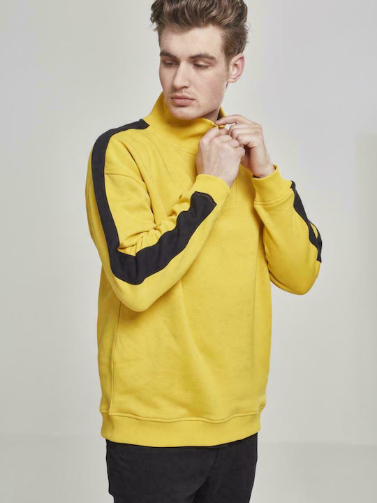 Urban Classics Men's Sweatshirt Jacket Yellow