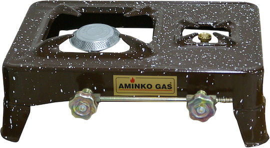 Aminko F2 Liquid Gas Countertop Double Burner Brown