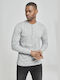 Urban Classics TB276 Men's Long Sleeve Blouse with Buttons Gray