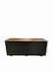 Woodware Cutie de depozitare pentru exterior 071.0303 Lemn Negru - maro L110xW45xH45buc