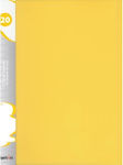 Typotrust Ντοσιέ Σουπλ με 60 Διαφάνειες για Χαρτί A4 Κίτρινο