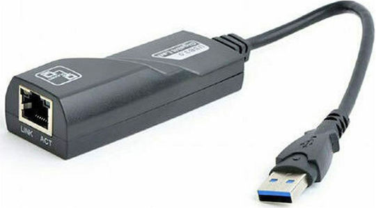 Gembird NIC-U3-02 Αντάπτορας Δικτύου USB με Ενσύρματη Σύνδεση Ethernet