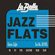 La Bella Jazz Flats Set of Stainless Steel Electric Guitar Strings 9 - 39 Extra Light