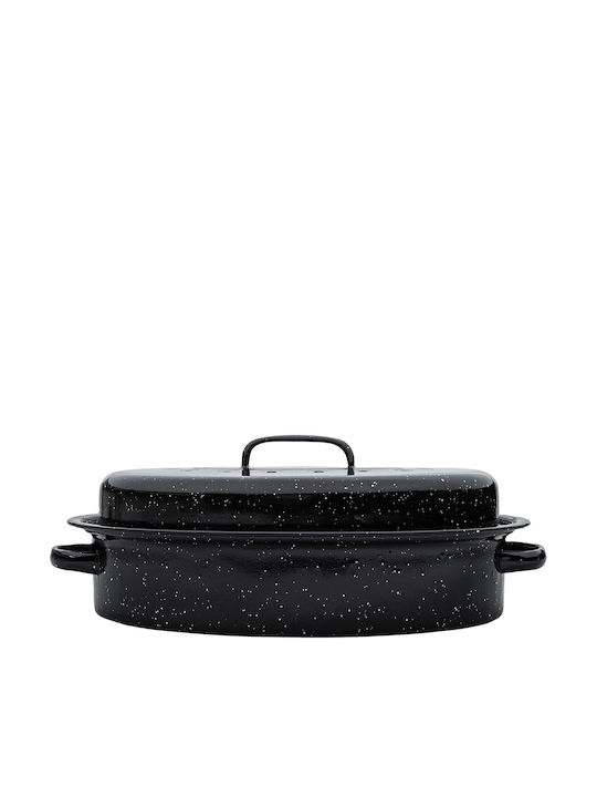 Γαστρα Enamel Εμαγιε 40x27x15cm 4.8lt Σχαρα Γαστρα Enamel Εμαγιε 40x27x15cm 4.8lt Σχαρα