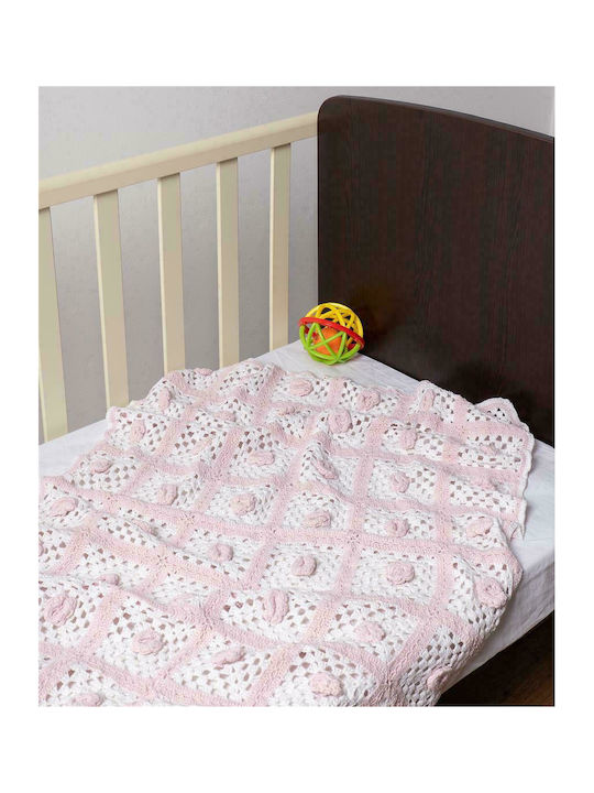 Silk Fashion Pătură Pepinieră Swaddling pături Tricotat Roz 75x100cm