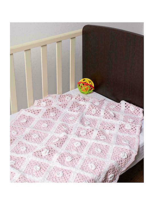 Silk Fashion Pătură Pepinieră Swaddling pături Tricotat Roz 75x100cm