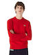 Lacoste Long Sleeve Sweater Red