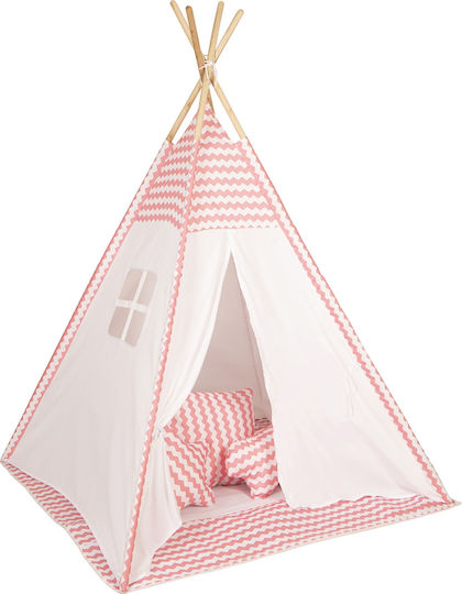 Baby Adventure Kids Indian Teepee Play Tent Wave for 3+ years Pink
