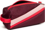 Petit Monkey Pencil Case with 1 Compartment Burgundy