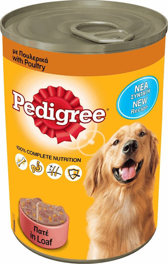 Pedigree Pate Hrană Umedă pentru Câini în Conservă cu Păsări de curte 400gr