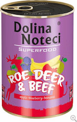 Dolina Noteci Superfood Umedă pentru Câini Câine cu Carne de vită în Conservă 1 x 400gr.