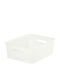 Curver Plastic Storage Basket Mystyle White 35.5x29.6x13.3cm