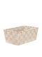 Kleine Wolke Storage Basket Plastic Natural 28x18x11.5cm 1pcs