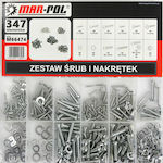 Mar-Pol Screw Hexagon 347pcs in Case